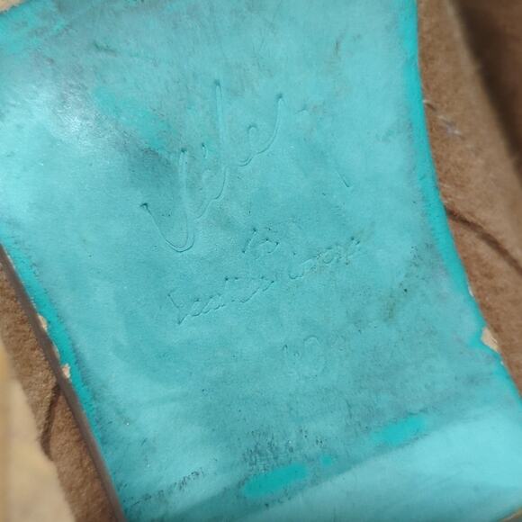 Vélez for Leather Lovers Fringe Suede Boots US Women's 10 Western Heeled Booties - Picture 9 of 9